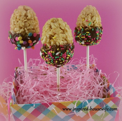 Gluten Free Easter Egg Pops Rice Crispy Treats