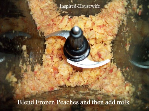 Inspired-Housewife: No Sugar Homemade Peach Ice Cream (DF/GF)
