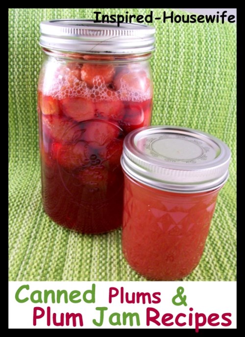 Inspired-Housewife: Low Sugar Plum Jam and Canned Plums