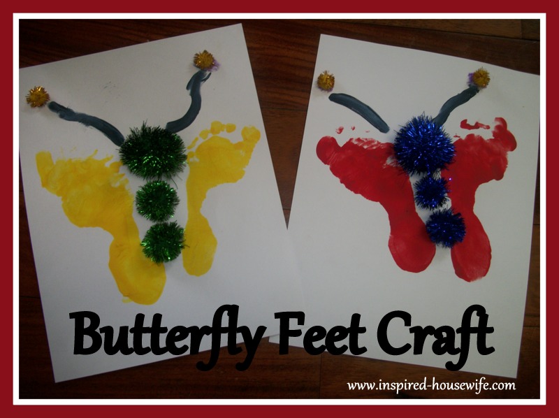Butterfly Feet Craft