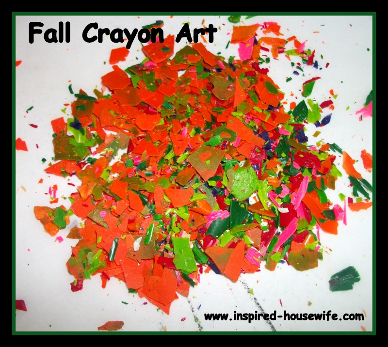 Inspired-Housewife: Fall Crayon Stained Glass Art Craft Kids