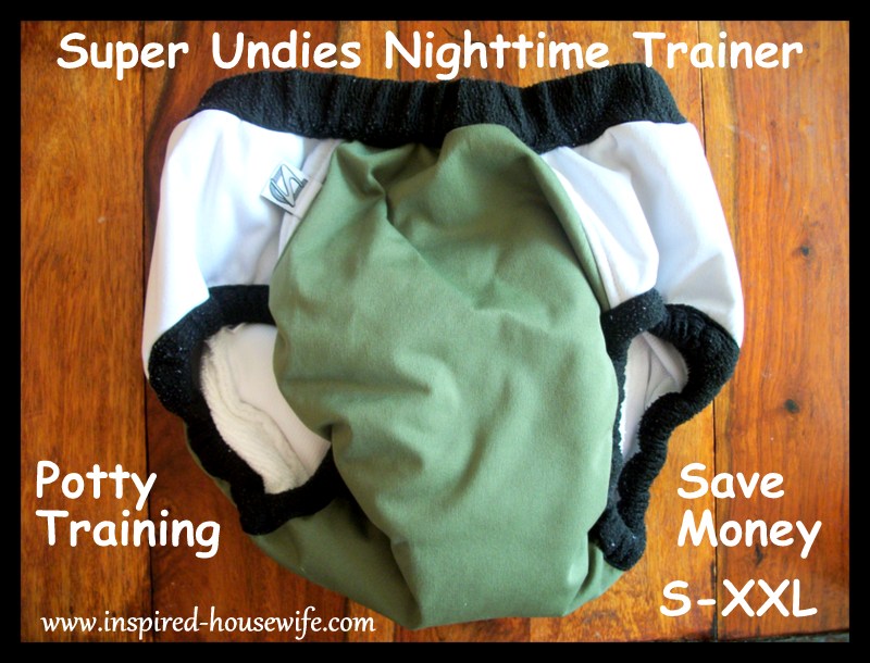 Inspired-Housewife: Super Undies Nighttime Potty Training Pants Diaper Trainer Review and Giveaway - Washable - Cheaper than pull ups 
