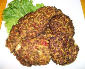 Curried Lentil and Rice Patties