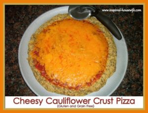 Gluten Free Cauliflower Crust Pizza
