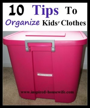 Organzing Kids' Clothes