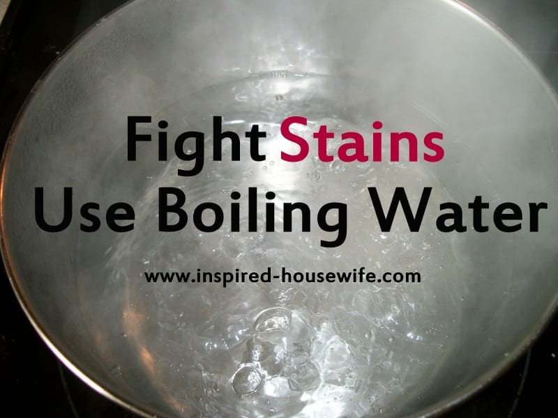 How to Remove Berry or Juice Stains with Boiling Water