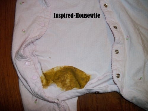 An Easy Baby Poop Stain Remover