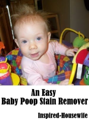 An Easy Baby Poop Stain Remover