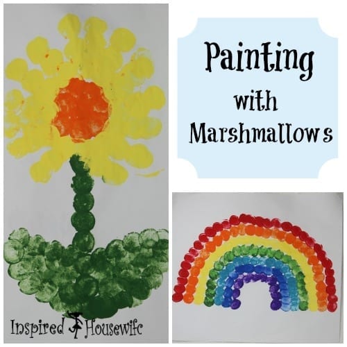 Painting with Marshmallows
