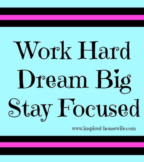 Dreams don't work unless you do!