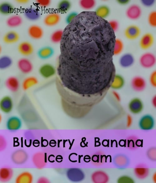 Blueberry Banana Ice Cream