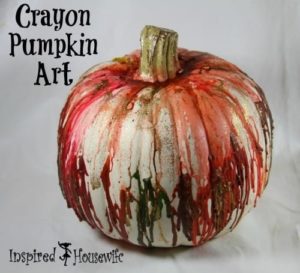 Crayon Pumpkin Art