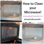 How to Clean your Microwave