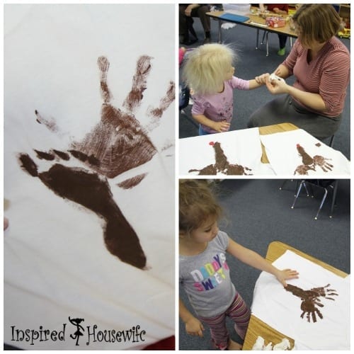Handprint Footprint Reindeer Shirt