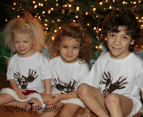 Handprint Footprint Reindeer Shirt