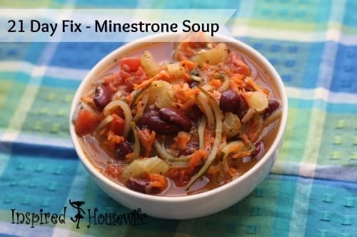 21 Day Fix - Minestrone Soup by Inspired Housewife #glutenfree #21dayfix #soup