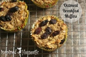 Oatmeal Breakfast Muffins by Inspired Housewife