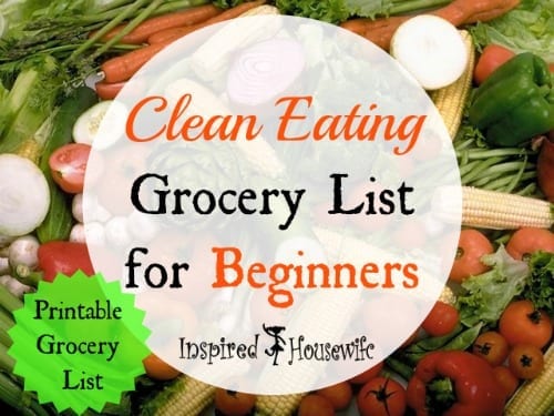 Clean Eating Grocery List for Beginners Clean Eating Grocery List for Beginners