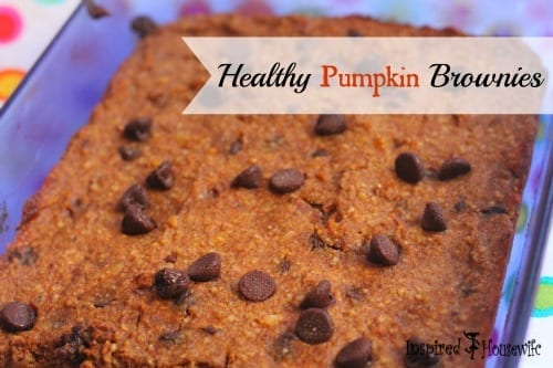 Healthy Pumpkin Brownies