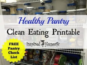 Healthy Pantry Clean Eating Printable