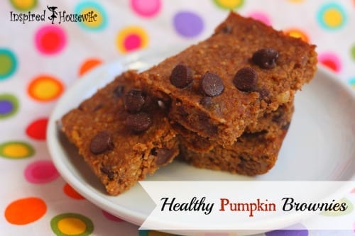 Healthy Pumpkin Brownies